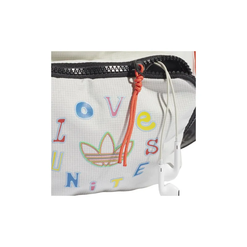 Adidas Originals Recycled Polyester Sling Bag, One Shoulder, Crossbody, Fanny Pack Unisex Jade White-6