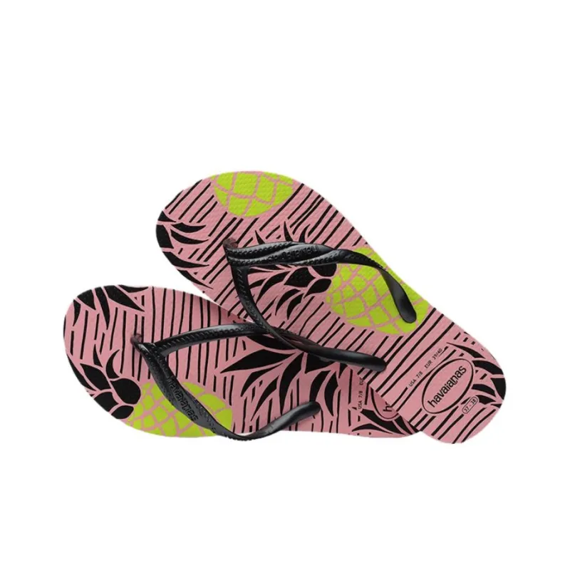 Havaianas Flip Flops Women's Pink Black-2