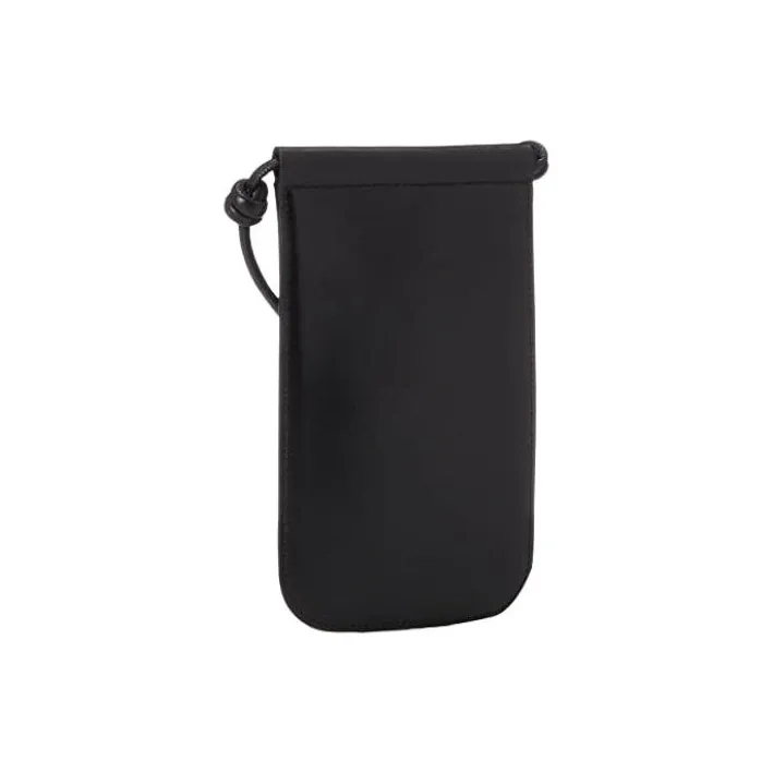 JIL SANDER Calfskin Shoulder Bag, Crossbody Bag, Cell Phone Pouch Men's Black-4