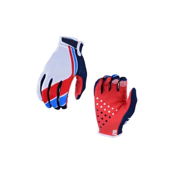 GXT Riding Equipment Cycling Glove Unisex Palm Microfiber Back Of Hand Twill White Red Black
