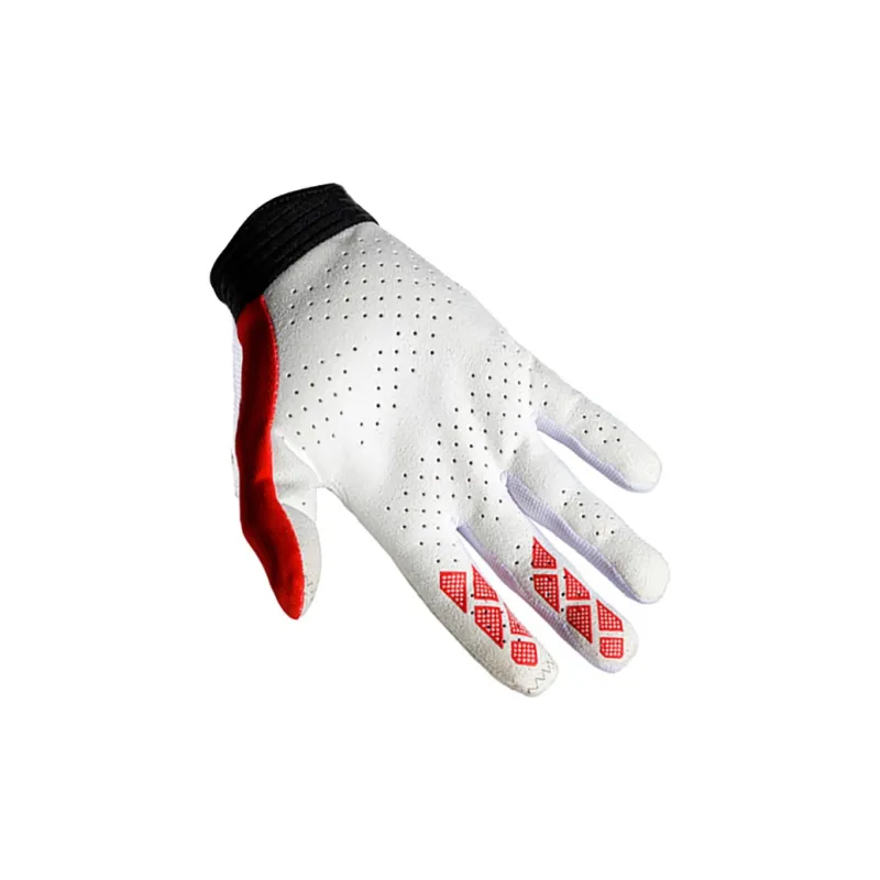 GXT Riding Equipment Cycling Glove Unisex Palm Microfiber Back Of Hand Twill White Black Gray-1