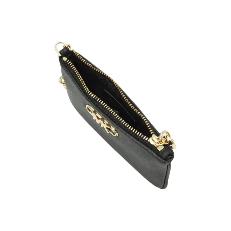 MICHAEL KORS PARKER Leather Wallet Trumpets Women's Black-2