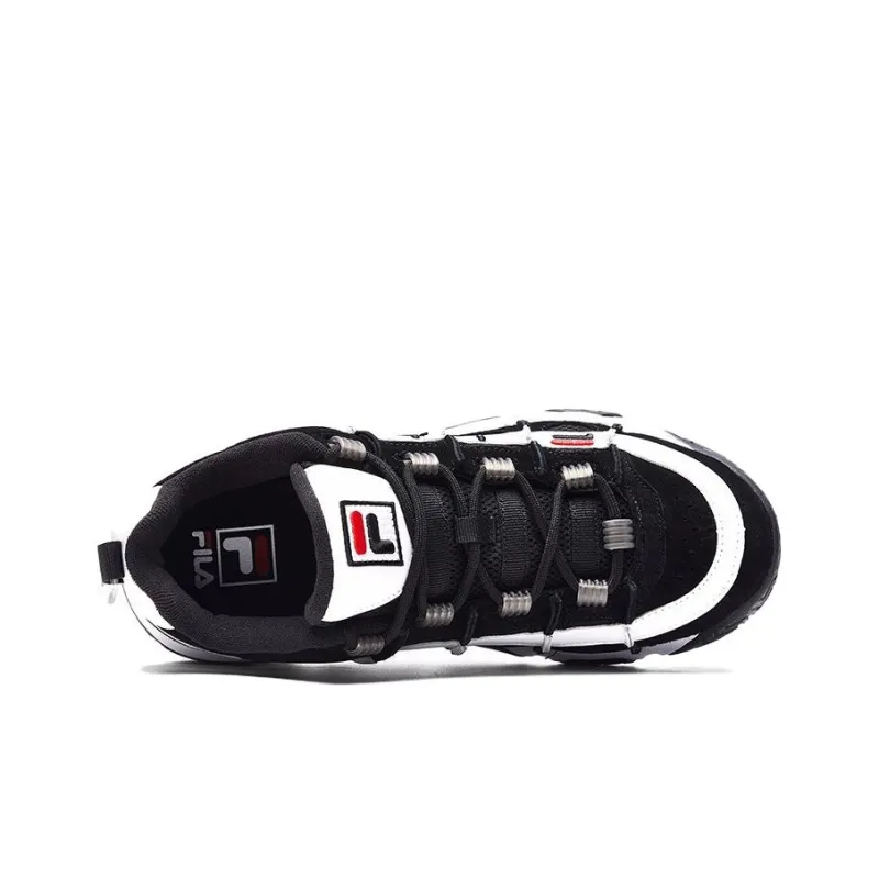 FILA Barricade Low 'Black And White'-2