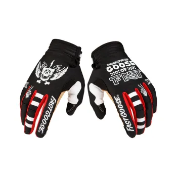 GXT Riding Equipment Cycling Glove Unisex Palm Microfiber Back Of Hand Twill Black