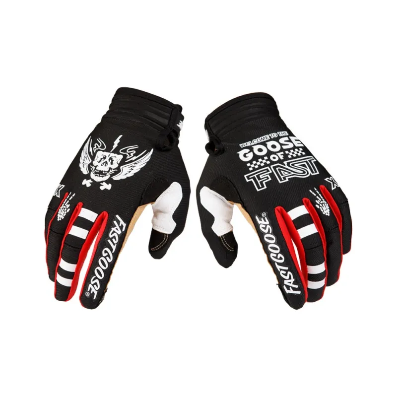 GXT Riding Equipment Cycling Glove Unisex Palm Microfiber Back Of Hand Twill Black-0