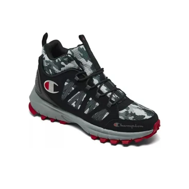 Champion Rasta Boots Slip Resistant Cushioning Mid Top Casual Shoes Men's Black-2