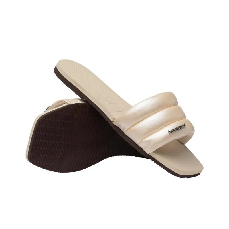 Havaianas Slide Slippers Women's Beige-5