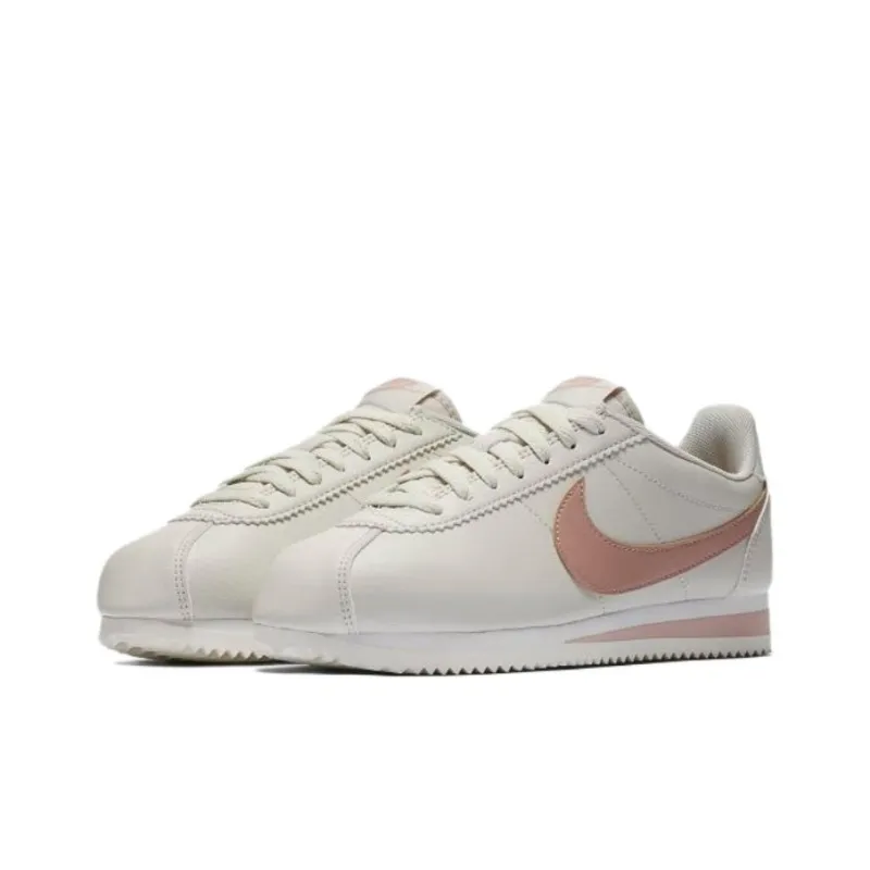 Nike Low-Top Running Shoes Women's White Light Pink-2
