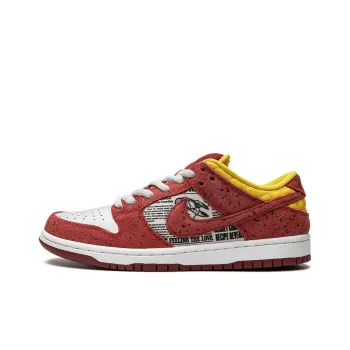 Nike Sb Dunk Low Rukus Crawfish 'Red Goldsilver'