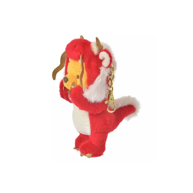 Disney ETO POOH M Red 2024 Year Of The Dragon Limited Edition Winnie Dolls Plush Pendant 16.5cm Height-1
