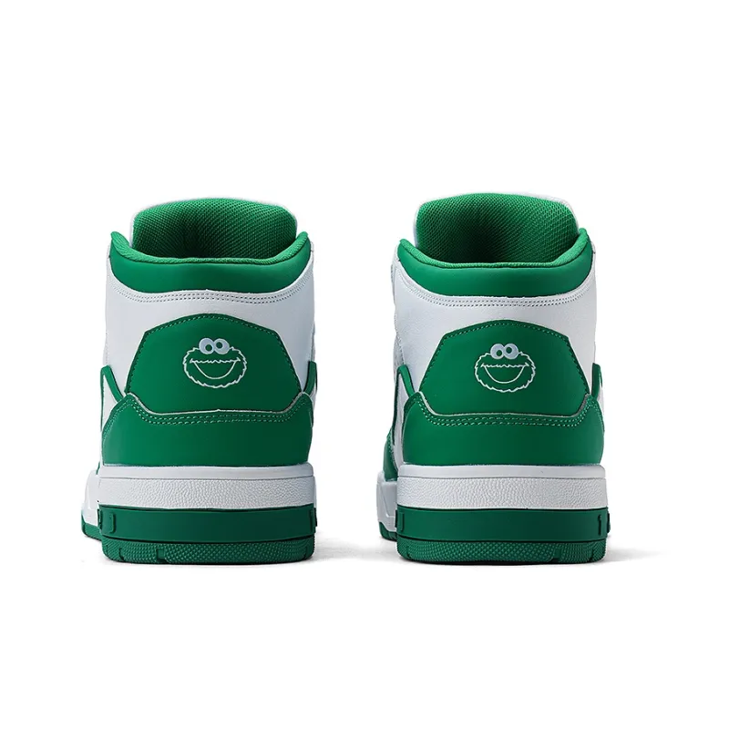 SESAME STREET Cushioned Wear Resistant Lightweight Breathable Slip Resistant High Top Skateboard Shoes Unisex-11