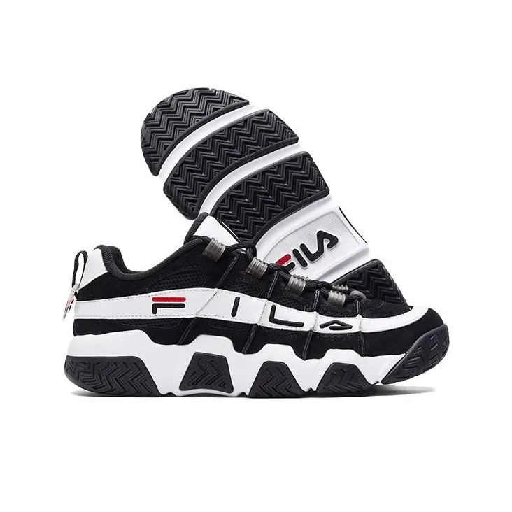 FILA Barricade Low 'Black And White'-3