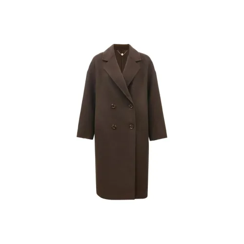 VERO MODA Coats Women's Dark Brown With Multicolor