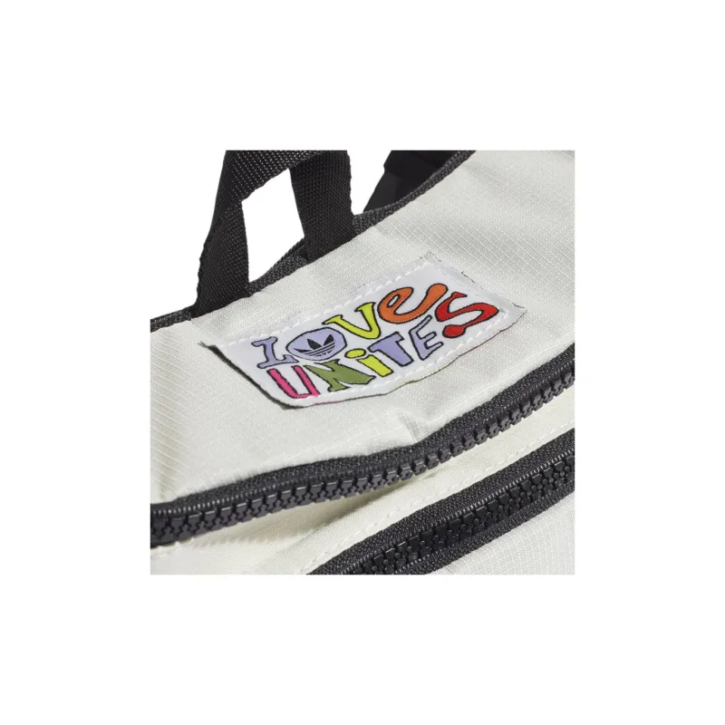 Adidas Originals Recycled Polyester Sling Bag, One Shoulder, Crossbody, Fanny Pack Unisex Jade White-5