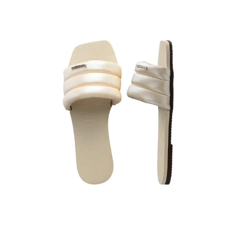 Havaianas Slide Slippers Women's Beige-3