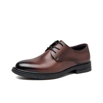 SHUPATE Dress Shoes Men Low Top Black/Brown