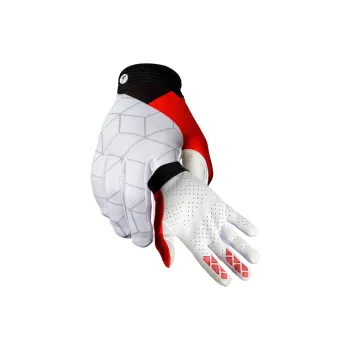 GXT Riding Equipment Cycling Glove Unisex Palm Microfiber Back Of Hand Twill White Black Gray