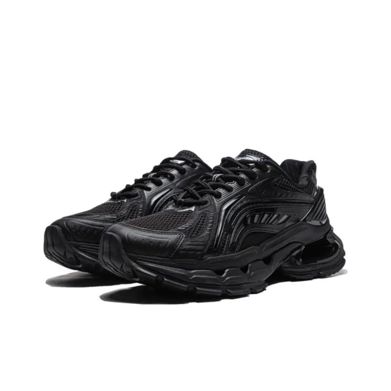 LiNing Furious Rider BOW Slip Resistant Low Top Running Shoes Men's Black-1