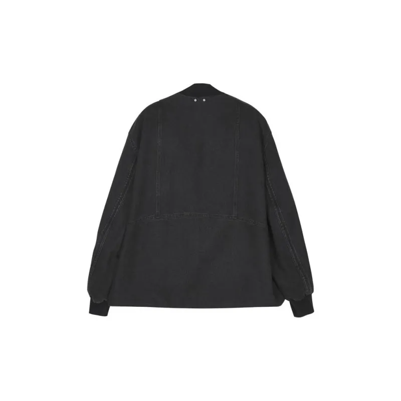 CROQUIS Baseball Jacket Men's Denim Black-1