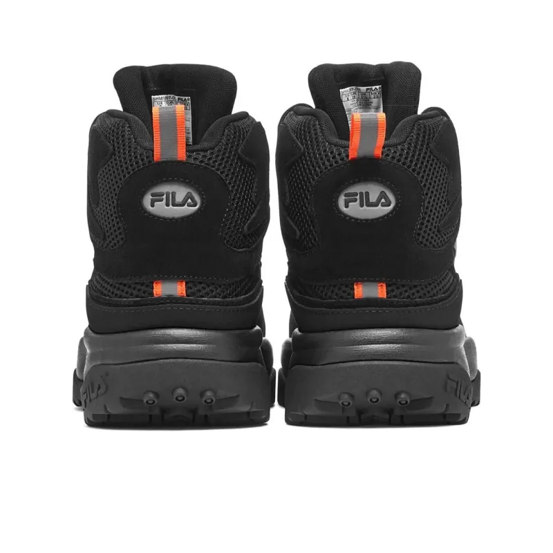 FILA Ranger Cushioned Slip Resistant Breathable High Top Running Shoes Women's Black-4