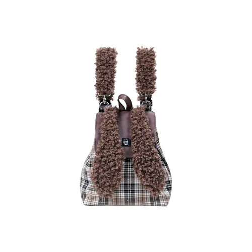 REBIRTH Canvas Backpack Large Size Women's Caramel Rabbit Millennium Purple Bunny