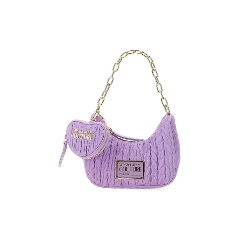 VERSACE JEANS COUTURE Polyester Portable Crossbody Bag, Shoulder Bag Women's Taro Purple-1