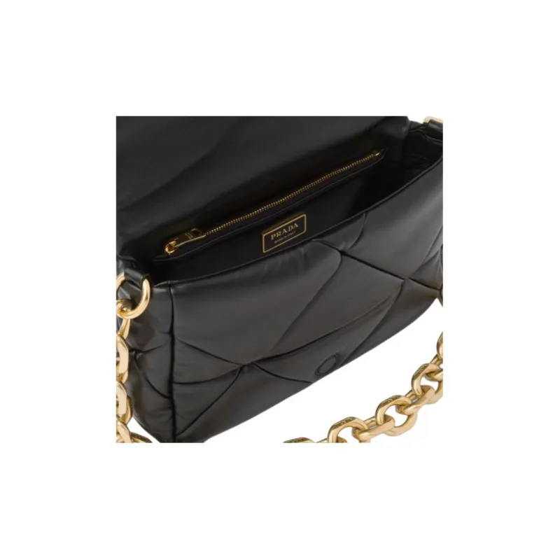 PRADA Soft Sheep Leather Portable Crossbody Bag Shoulder Bag Women's-4