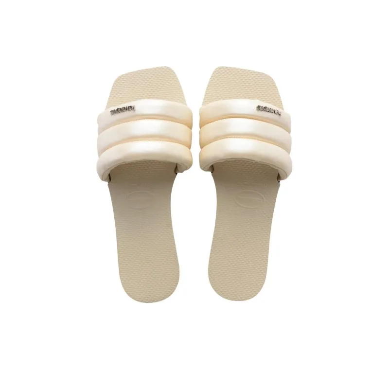 Havaianas Slide Slippers Women's Beige-4