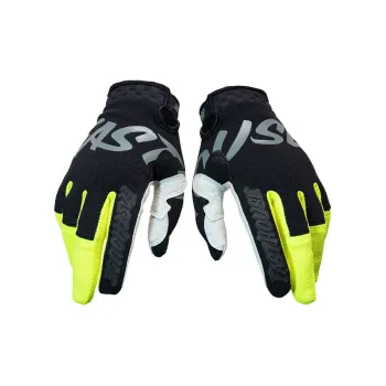 GXT Riding Equipment Cycling Glove Unisex Palm Microfiber Back Of Hand Twill Yellow Black Red
