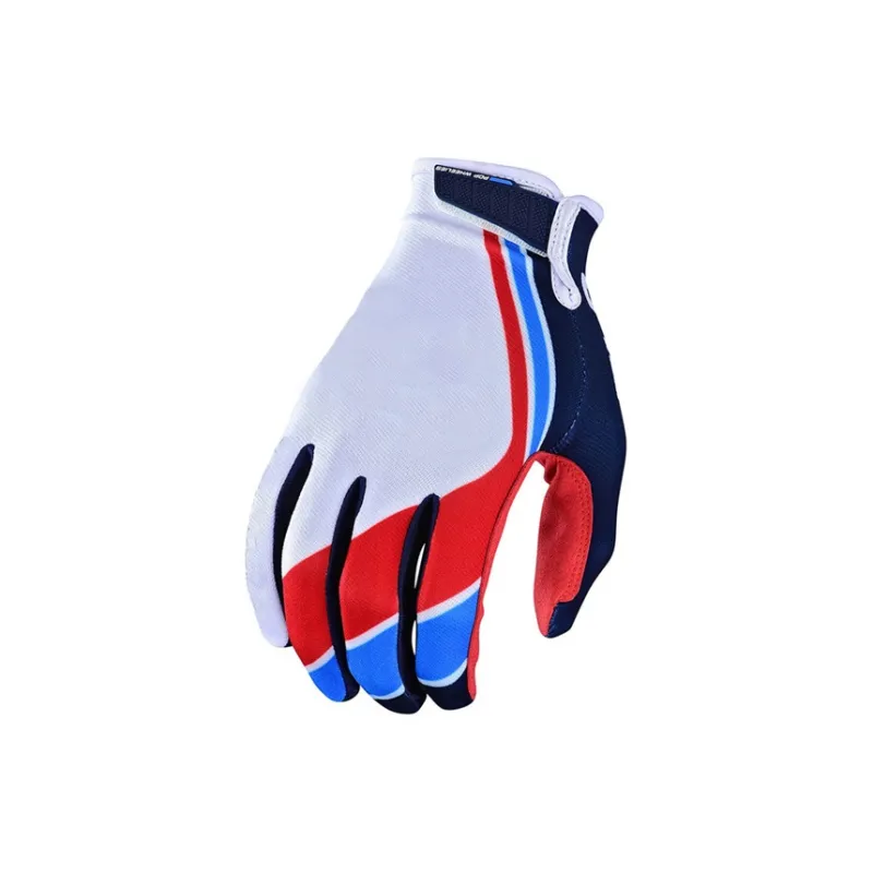 GXT Riding Equipment Cycling Glove Unisex Palm Microfiber Back Of Hand Twill White Red Black-1
