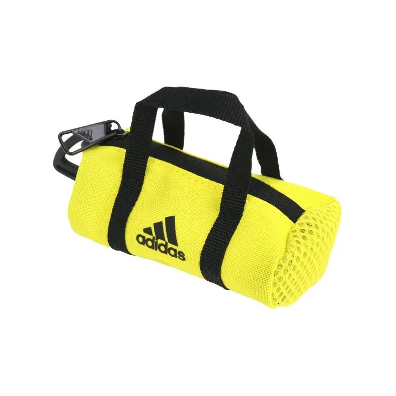 Adidas Polyester Key Pouch Coin Purse Mini Unisex Neon Yellow-3