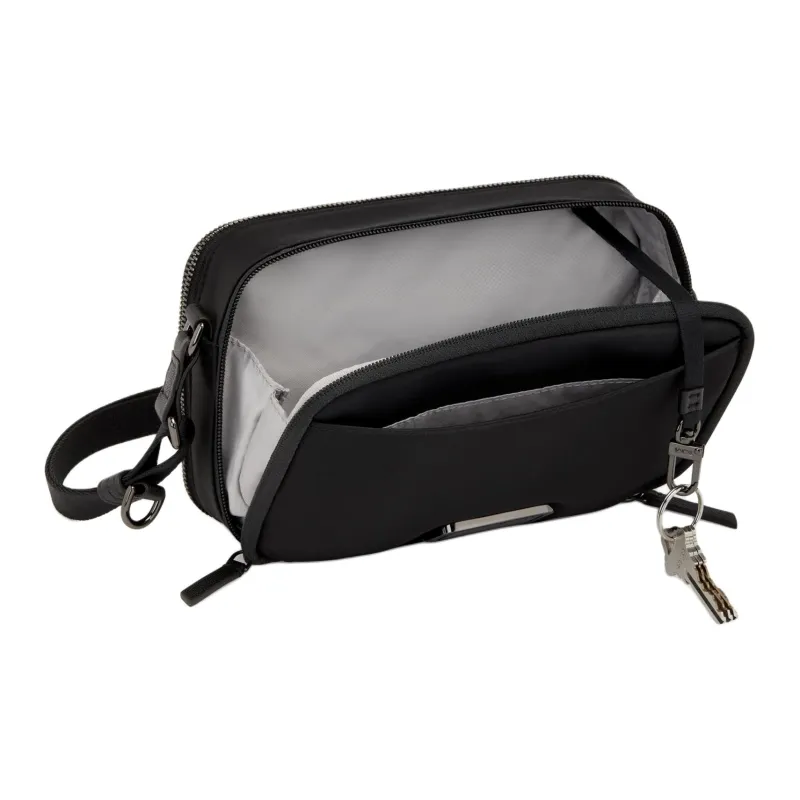 TUMI Nylon Shoulder Bag, Crossbody Bag Women's Black-3