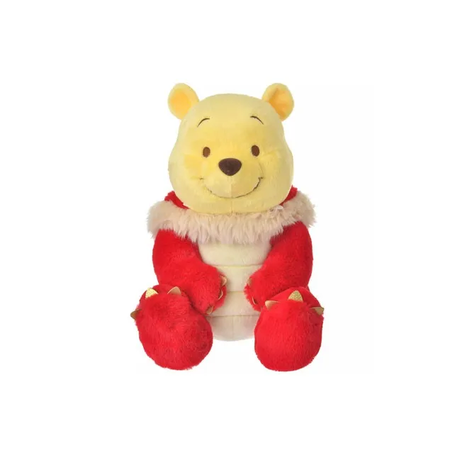 Disney ETO POOH M Red 2024 Year Of The Dragon Limited Edition Winnie Dolls Plush Doll 42cm High-1