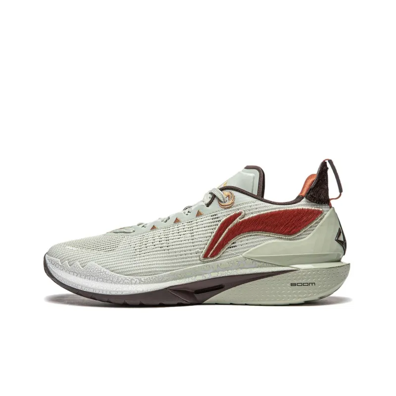 LiNing Jimmy Butler 2 Cushioning Low Top Basketball Shoes Men's Gray Red-0