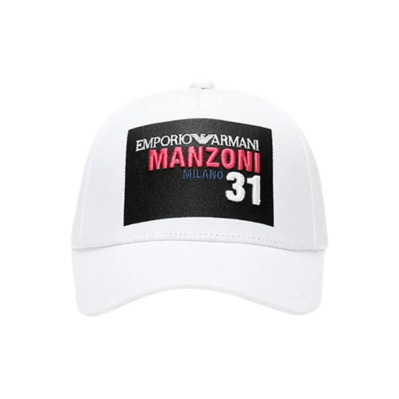 ARMANI EXCHANGE Cotton Baseball Caps Women's White-1