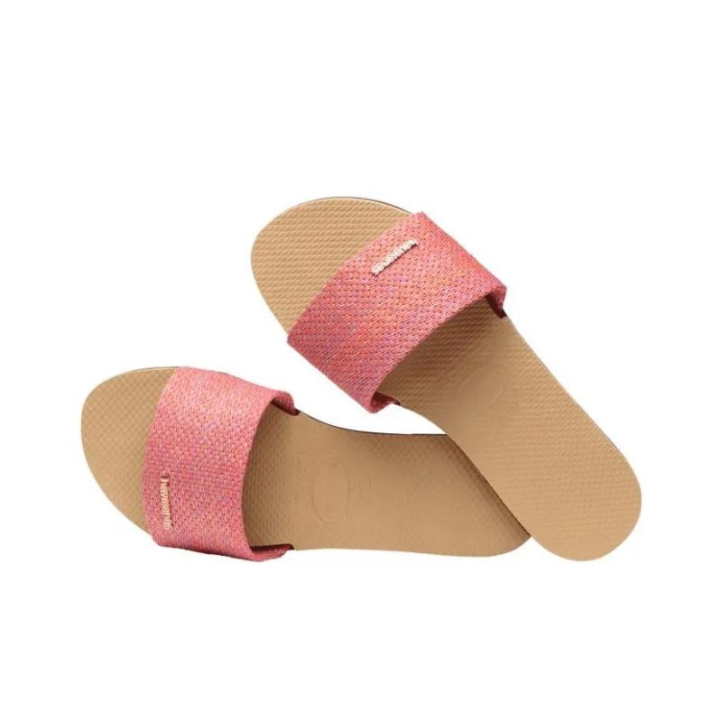 Havaianas Slide Slippers Women's Gold Powder-2