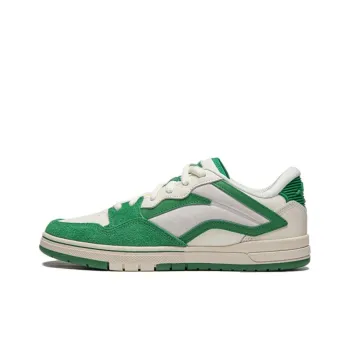 LiNing Wave Pros Cushioning Low Top Skateboard Shoes Men's Green White