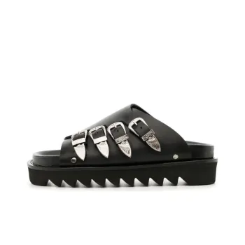 Toga Buckle-detail Leather Sandals