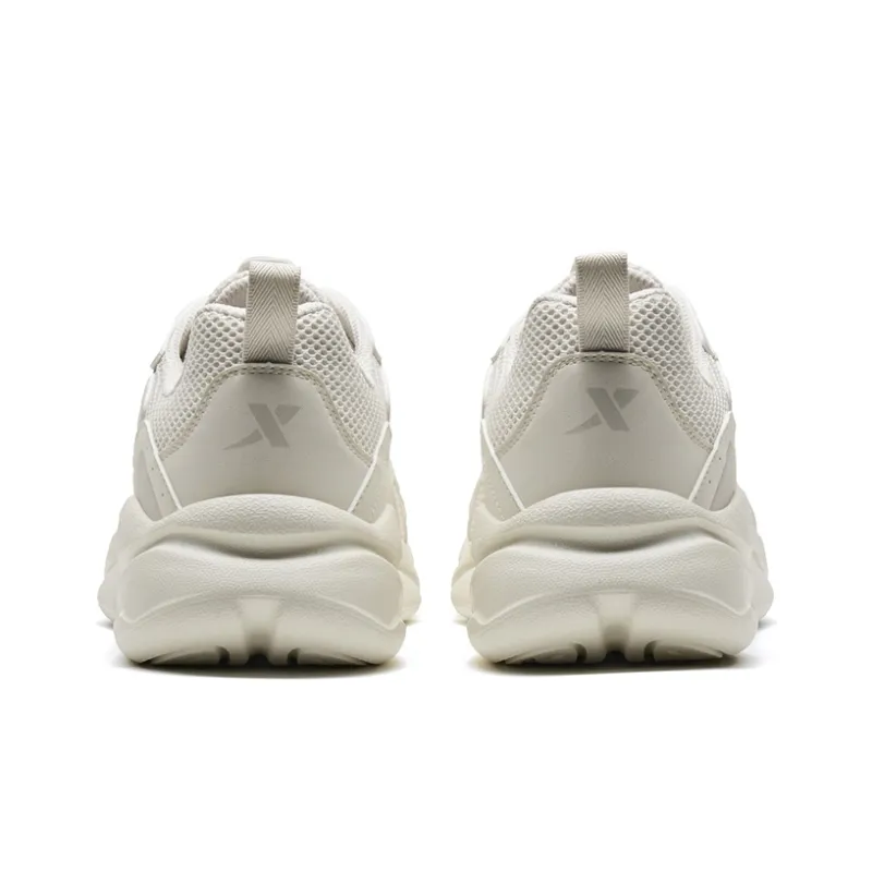 XTEP Cushioning, Wear Resistant Low Top Chunky Sneakers Men's Tea White-2