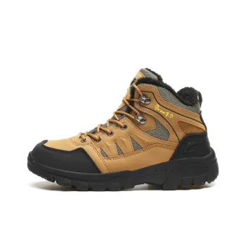 GESENLANG Cushioning Lightweight Warm Mid-Top Outdoor Shoes Men's Brown