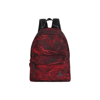 KONADCT Polyester Large Capacity Practical Commute Backpack Stripes Backpack Unisex