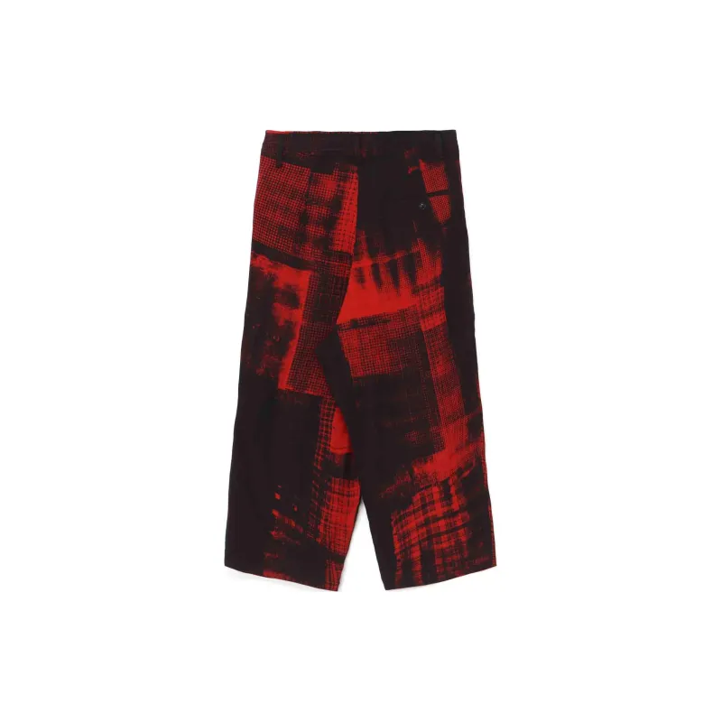 Yohji Yamamoto Y's SS24 Casual Pants Unisex Red-1