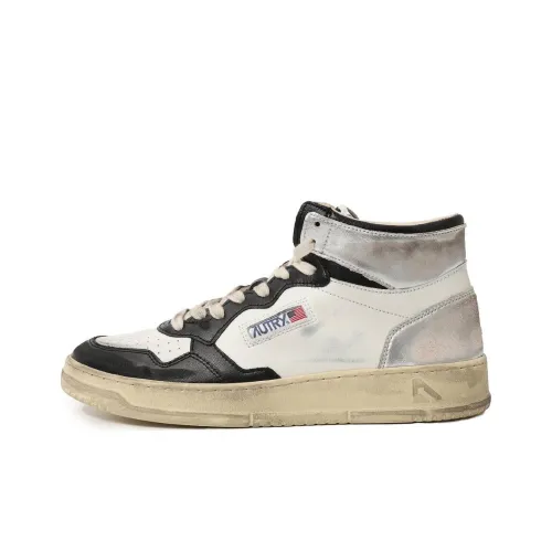 AUTRY Distressed High-top Sneakers