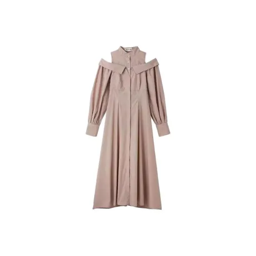 Lily Brown Long-Sleeved Dresses Women's