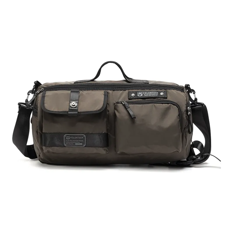 Volunteer Oxford Handbags Travel Bags Large Size Men's Black/Army Green/Gray/Coffee-12