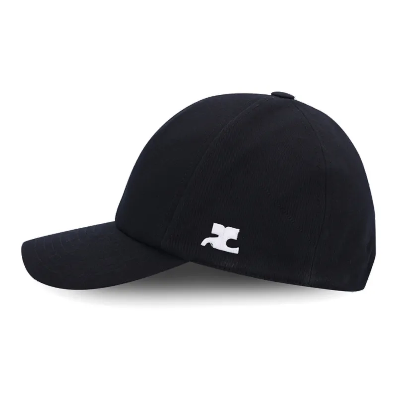 COURREGES Narrow Brim Logo Patch Baseball Cap-2