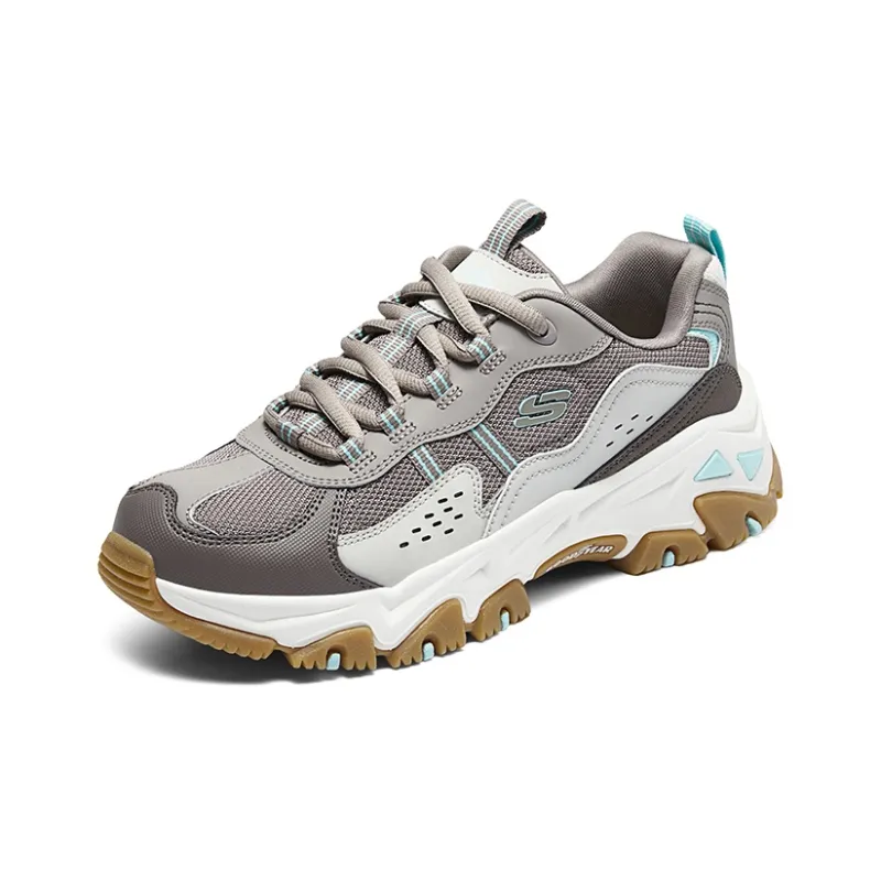 Skechers Cloud Isle Cushioning Wear Resistant Low Top Outdoor Shoes Women's Gray Brown-2