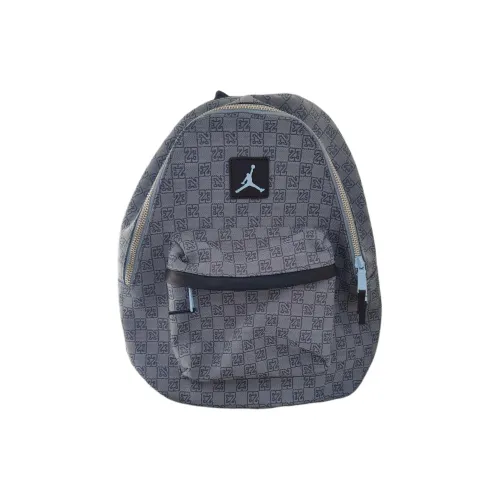 Jordan Polyester Backpack Large Size Unisex Blue