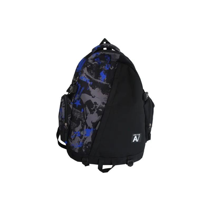 GEERDUN Nylon Backpack Laptop Bag Unisex Black-8
