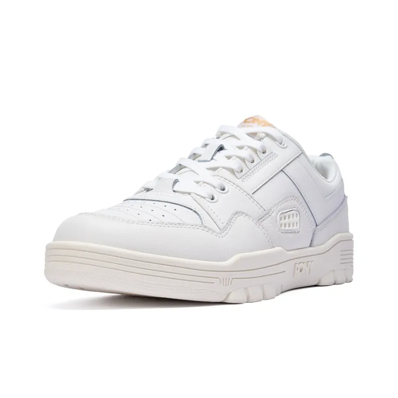 PONY M100 Cushioned Slip Resistant Low Top Skateboard Shoes Unisex White-1